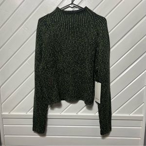 * Lululemon Cotton-Cashmere Blend Mock Neck Sweater GFTG/BLK